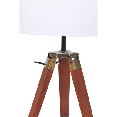 Tripod Table Lamp with Brown Base | Malvern
