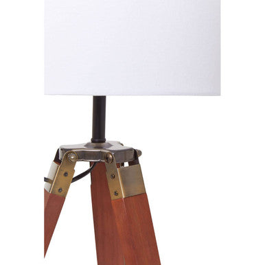 Tripod Table Lamp with Brown Base | Malvern