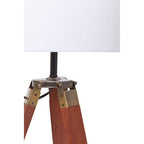 Tripod Table Lamp with Brown Base | Malvern