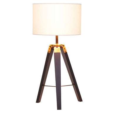 Tripod Table Lamp with Black Base | Malvern