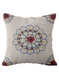 Suzani Hand Embroidered Cushion Cover - 45 x 45 cm