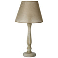 Lined Wooden Candlestick Table Lamp | Maine