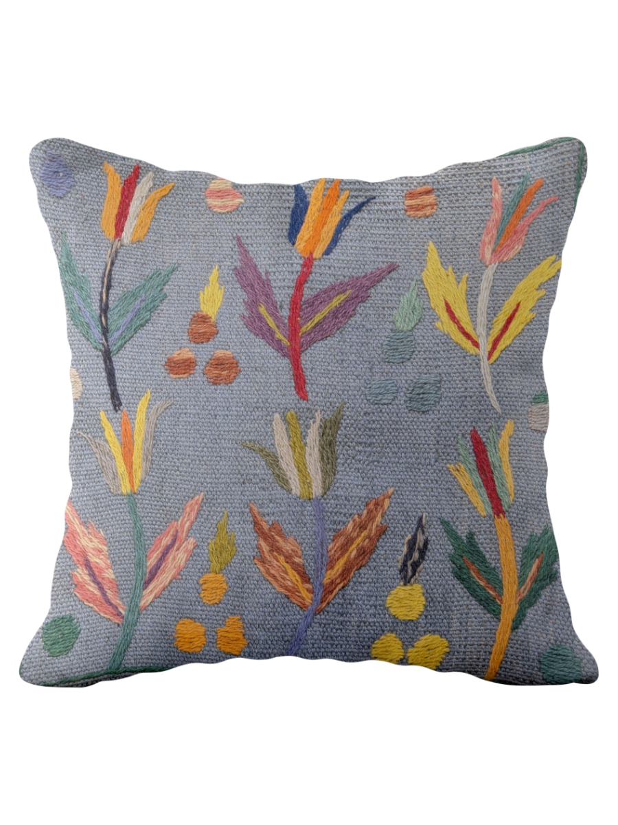 Suzani Hand Embroidered Cushion Cover - 45 x 45 cm