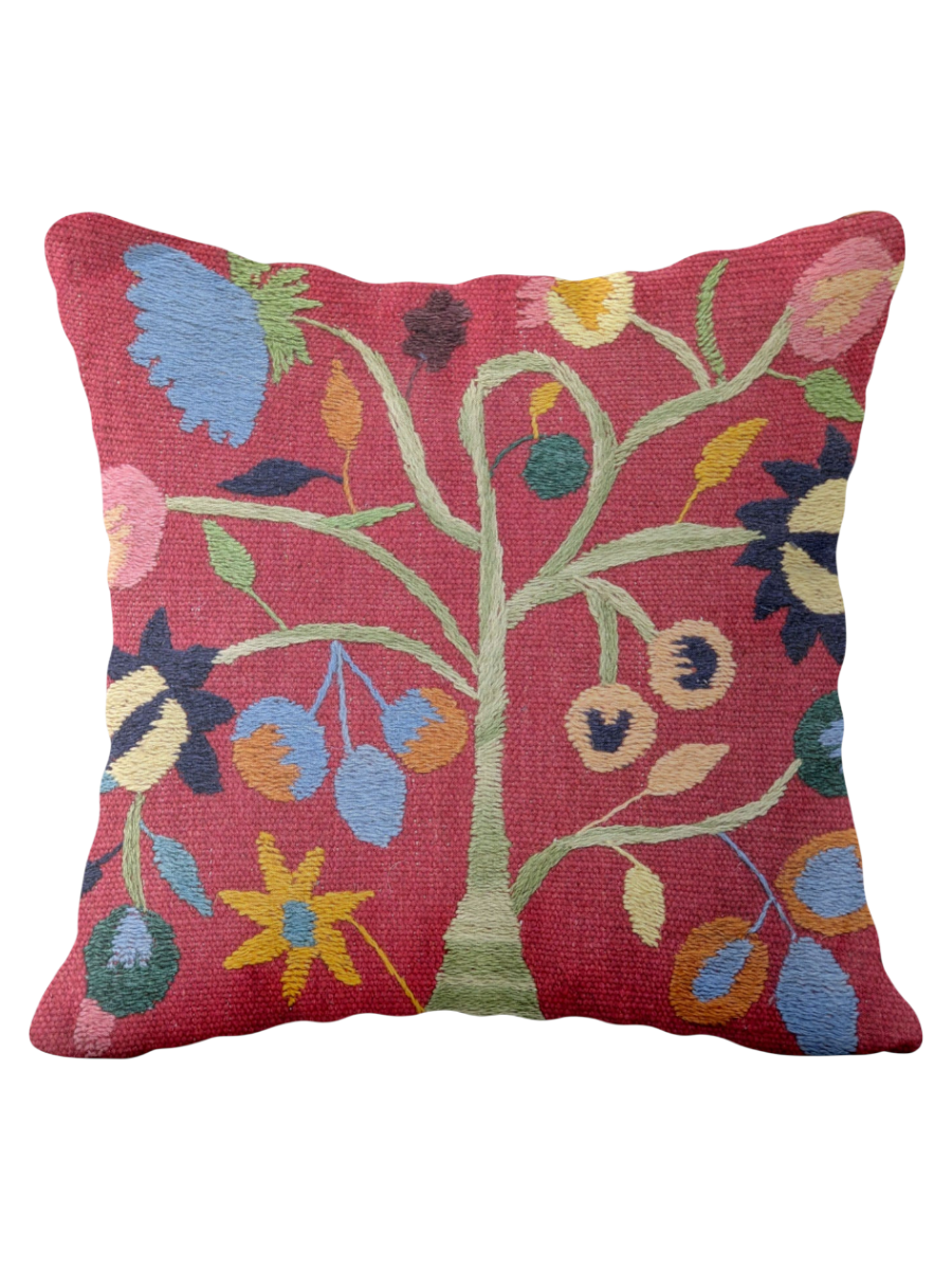 Suzani Hand Embroidered Cushion Cover - 45 x 45 cm