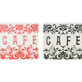 Red and Black Assorted Canvas Print | Cafe