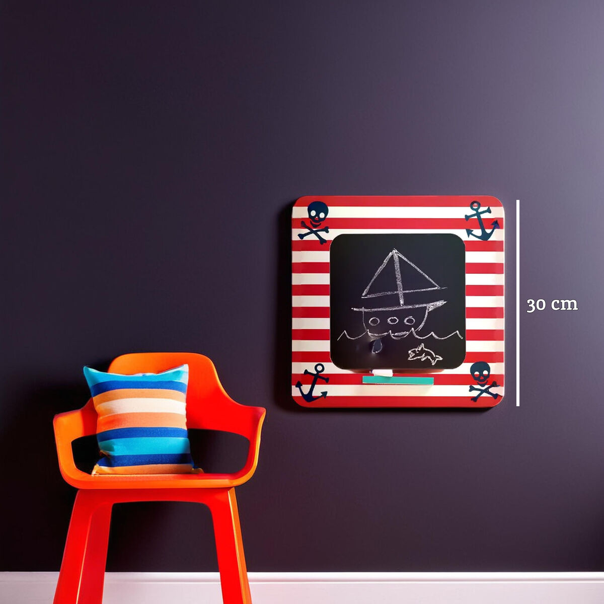 Wall Mountable Chalkboard | Pirate