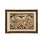 Framed World Map Wall Art | Global Wall Art