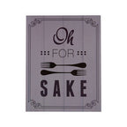 Oh for Fork Sake Wall Plaque | Pun and Games