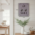 Oh for Fork Sake Wall Plaque | Pun and Games
