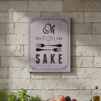Oh for Fork Sake Wall Plaque | Pun and Games