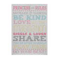 Kids Princess Rules | Wall Plaque