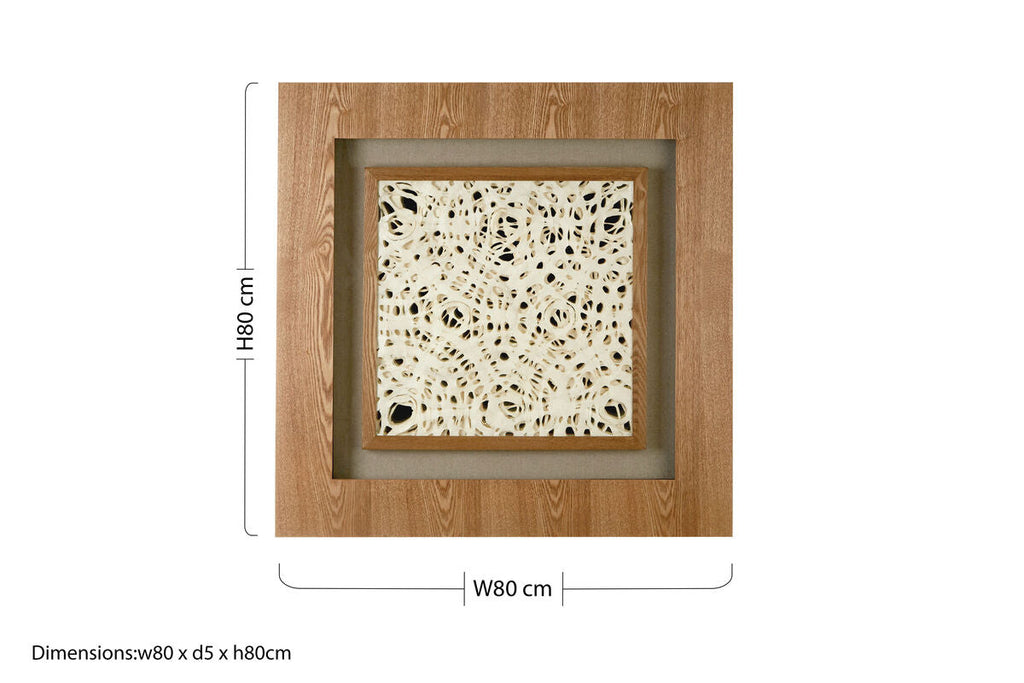 Framed Lattice Design Wall Art | Nason