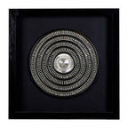 Nason Framed Silver Disc Wall Art