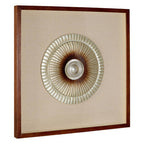 Framed Silver Round Carving Wall Art | Nason