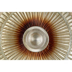 Framed Silver Round Carving Wall Art | Nason