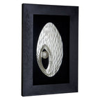 Framed Oval Carving Silver Wall Art | Nason