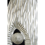 Framed Oval Carving Silver Wall Art | Nason