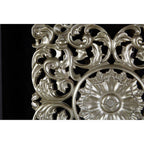 Nason Framed Silver MDF Filigree Carving Wall Art