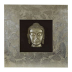 Framed Silver Buddha Wall Art | Nason