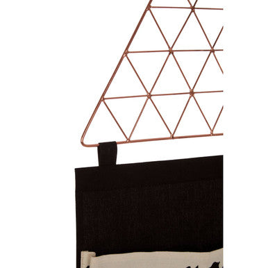 Black Wall Hanging Pocket Organiser | Verti