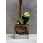 Purple Orchid in Silver Pot | Fiori
