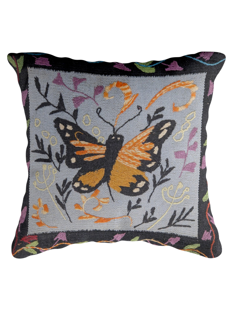Suzani Hand Embroidered Cushion Cover - 45 x 45 cm
