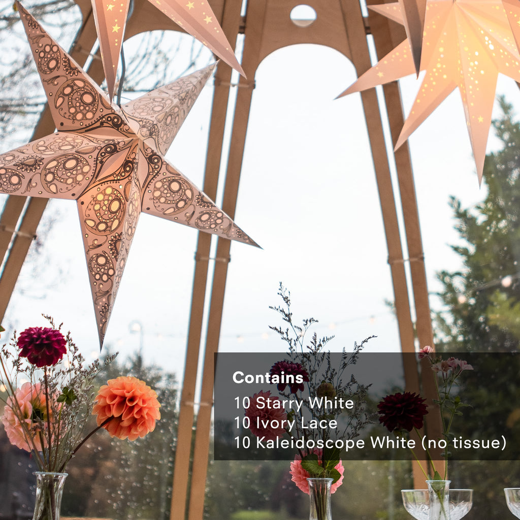 White Wedding Multi Pack: 30 Stars