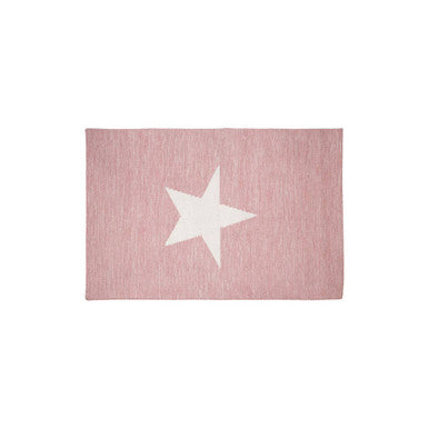 Pink and White Star Rug | Kids Rugs