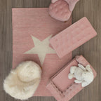 Pink and White Star Rug | Kids Rugs