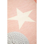 Pink and White Star Rug | Kids Rugs