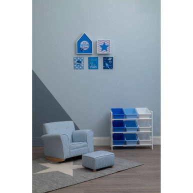 Grey and White Star Rug | Kids Rugs