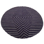 Bosie Blue and White Round Rug | Moyo