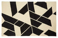 Bosie Large Black and White Geometric Rug | Milana