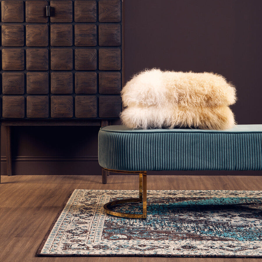 Bosie Large Teal Rug | Morvi