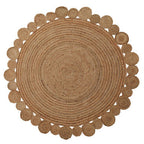 Bosie Round Jute Rug with Circular Edges | Demir