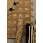 Bosie Large Natural and Black Jute Rug | Demir
