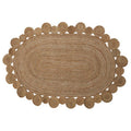 Bosie Oval Woven Jute Rug | Demir