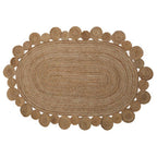 Bosie Oval Woven Jute Rug | Demir