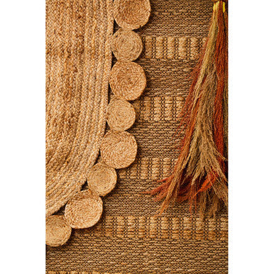 Bosie Oval Woven Jute Rug | Demir
