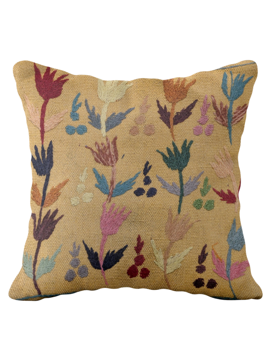 Suzani Hand Embroidered Cushion Cover - 45 x 45 cm