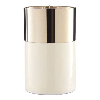 White Large Wax Filled Candle | Elva