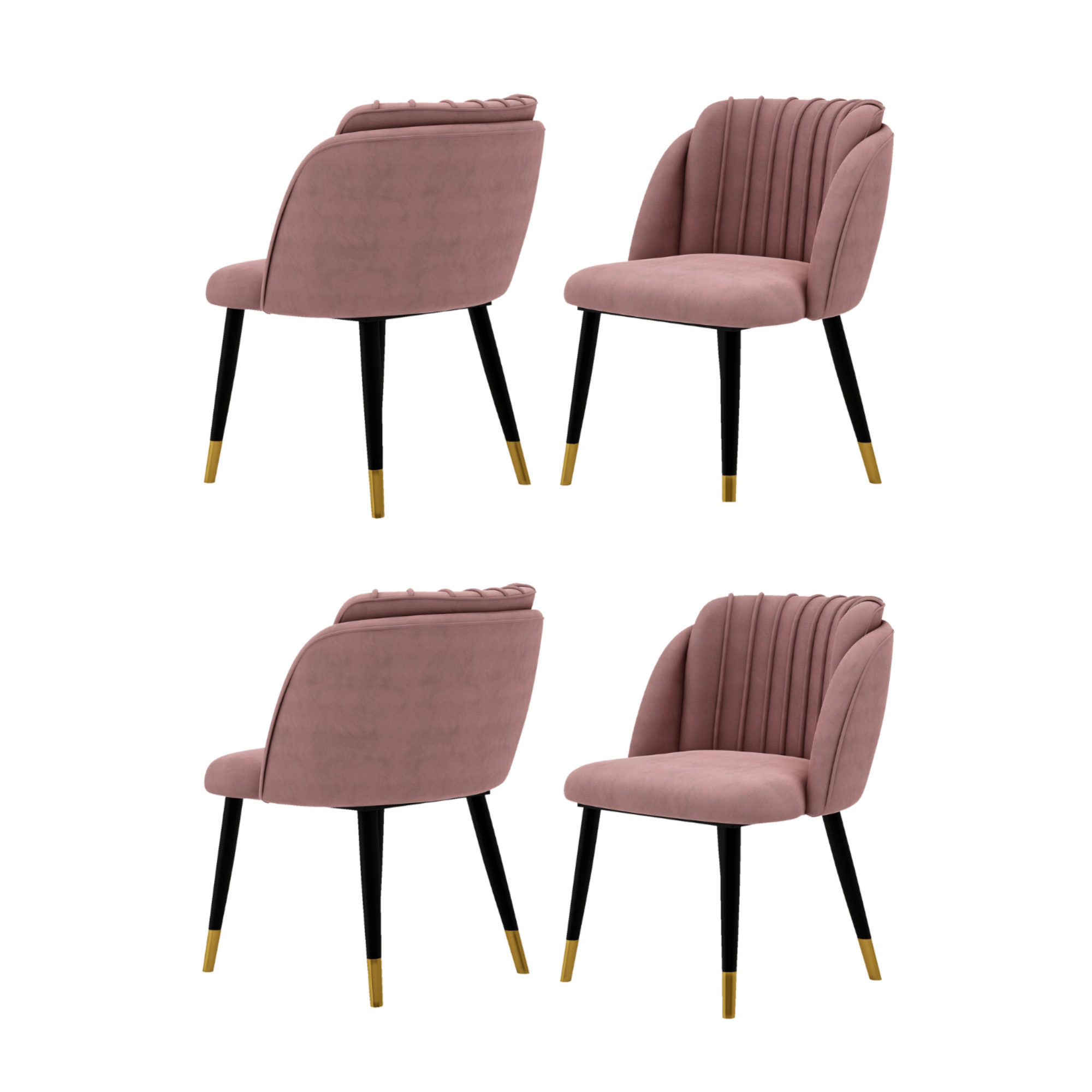 Milano velvet dining chair