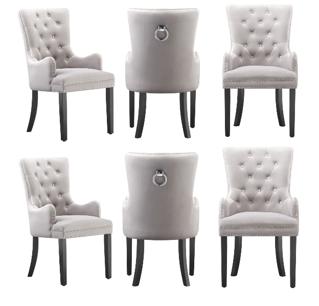 Windsor LUX Velvet Dining Chair (with armrests)