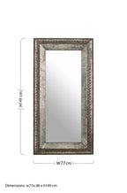 Antique Grey Wall Mirror | Elementary