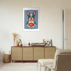 'I've Been Expecting You' (Dog) - Premium Matte Paper Wooden Framed Poster