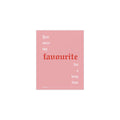 Fontaines DC - Favourite (Pink + White + Red)