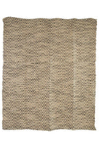 Beige and Grey Woven Throw | Bosie Chevron