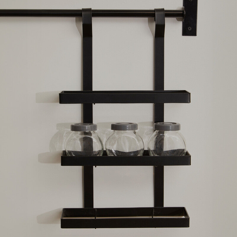 Matt Black Three Level Hanging Rack | Sorello