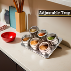 With Oblong Tray | Spice Jars Magnetic Tray