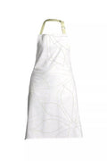White Base Apron | Green Leaf